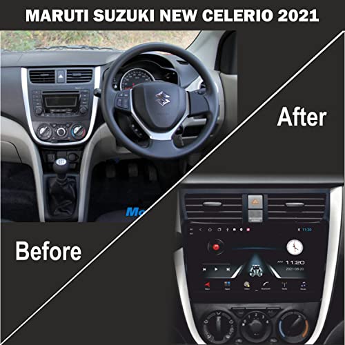 Image of 9-Inch Android Car Stereo | for Maruti Suzuki Celerio 2021 | 2GB /32GB Android Radio Receiver | Full HD Touchscreen | WiFi | GPS | Bluetooth | Reverse Parking Camera | Plug & Play Fitment