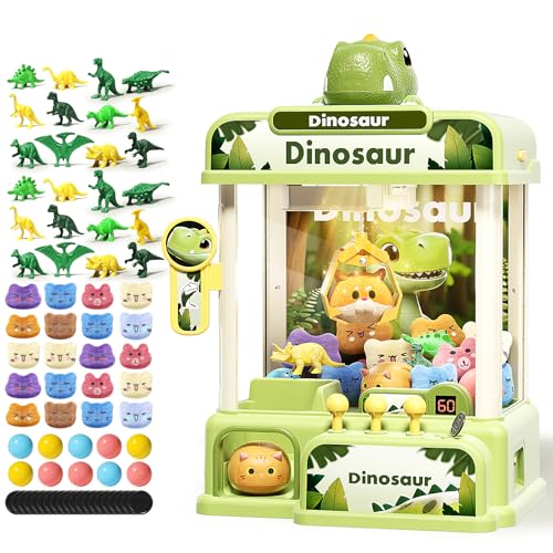 STACTCUTE 78PCS Large Dinosaur Claw Machine for Kids, No Assembly Required - Electronic Arcade Game...