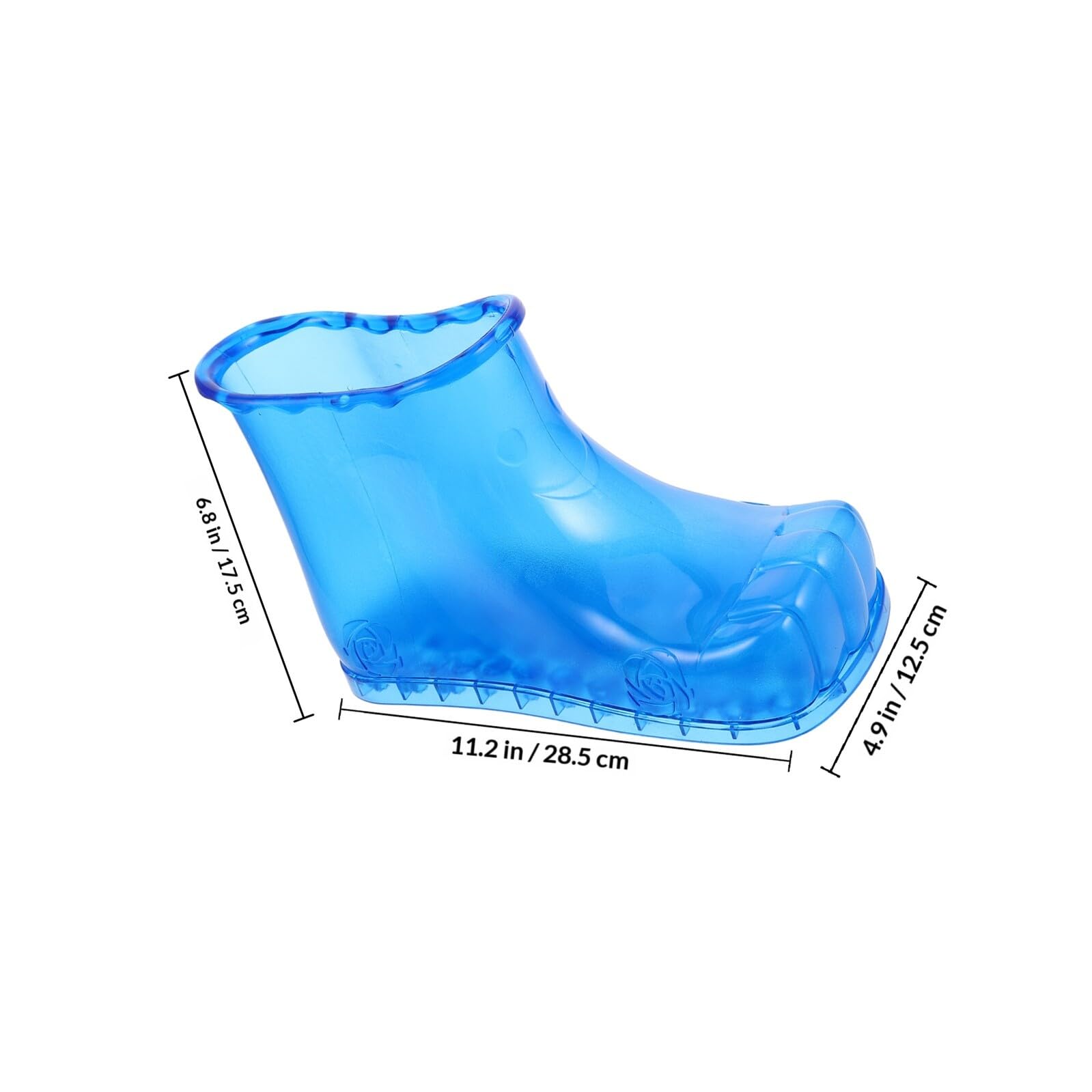 TOPBATHY Fußbad Schuhe aus Pvc Hochgeschnitten mit Massagefunktion Kompakter Fußbadeschuh für Damen und Herren Tragbar für Zuhause und Reisen
