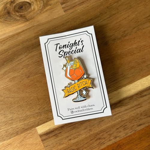 Image of Classic Cocktail Cute Enamel Pins for Bartender Aprons, Jackets, Backpacks and Purses, Shirt and Suit Lapels, Button Badges Brooch Fashion Jewelry