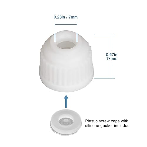 Miniatura 8 de StonyLab Adaptador de termómetro de destilación de 3 vías con juntas 2440 y tapón de rosca para aparatos de destilación