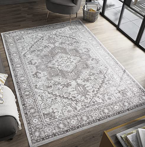the carpet Enna moderner Teppich aus pflegeleichtem Polyester, Flachgewebe mit Antirutsch-Rücken,...