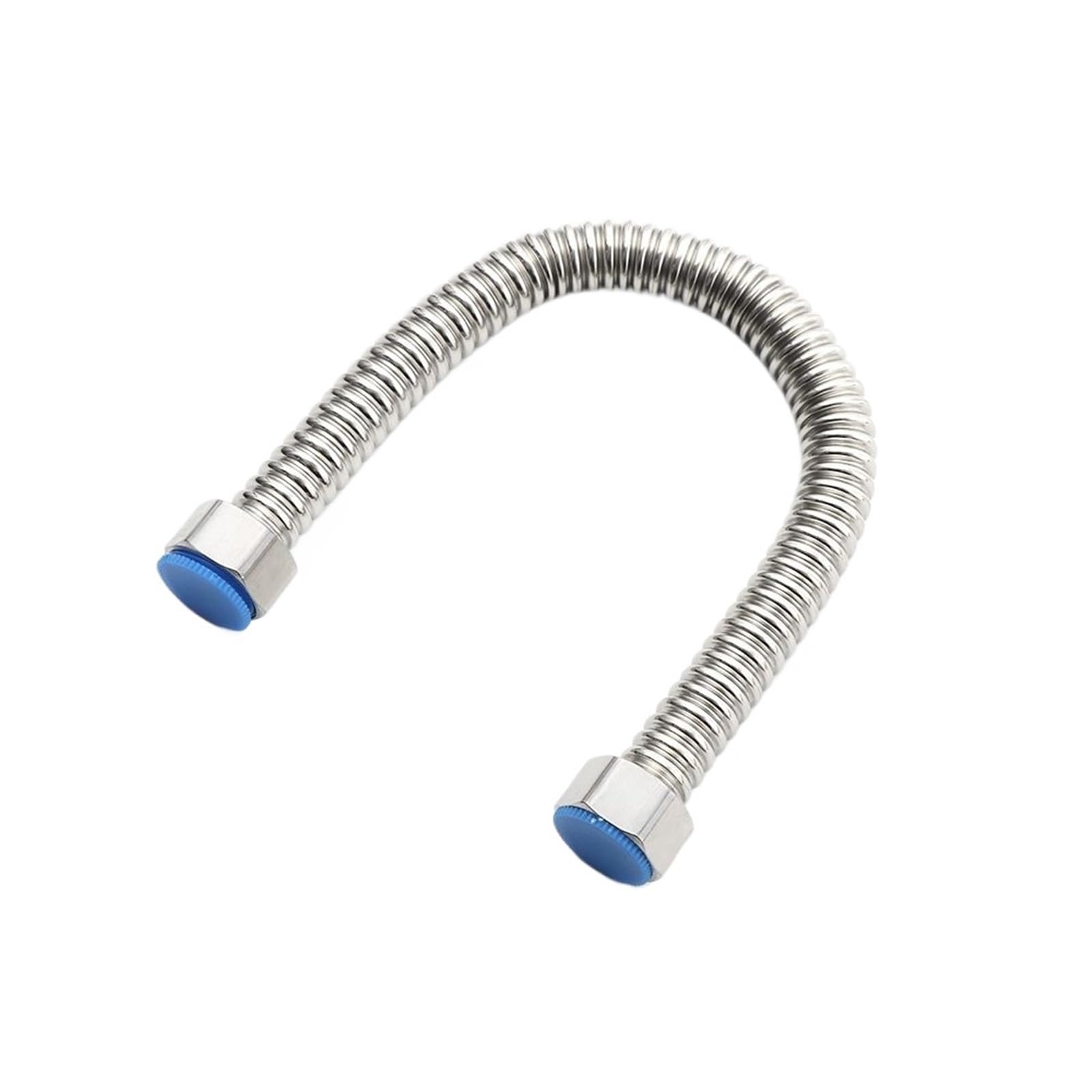 Poasdjdc One Color Shower Hose Stainless Steel Corrugated Plumbing Pipe G1/2 Inch Water Heater Connector Multiple Sizes(40Cm)
