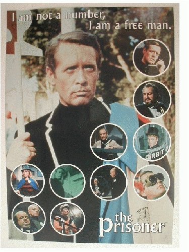 The Prisoner Poster Patrick McGoohan I am not a number
