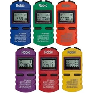 Robic; Developed, Sold and Shipped in America; 12 Memory Recall Professional Quality Stopwatch, Takes 199 Readings, Easy…