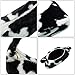 Women Girls Fashion Leopard Cow Print Fluffy Tote Handbag Soft Plush Faux Fur Underarm Shoulder Wallet Purse