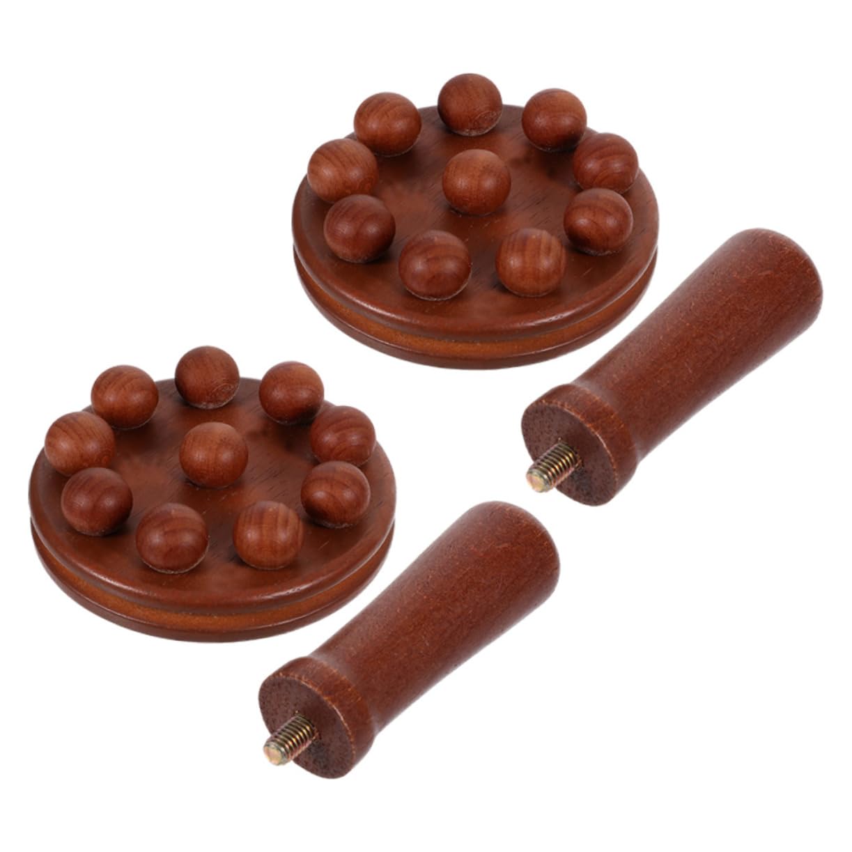 CALLARON 2 Series Herramientas De Masaje Manual Herramienta De Masaje Portátil ador Para El Cuerpo a De Corporal De Mano De Madera 2 Piezas*2