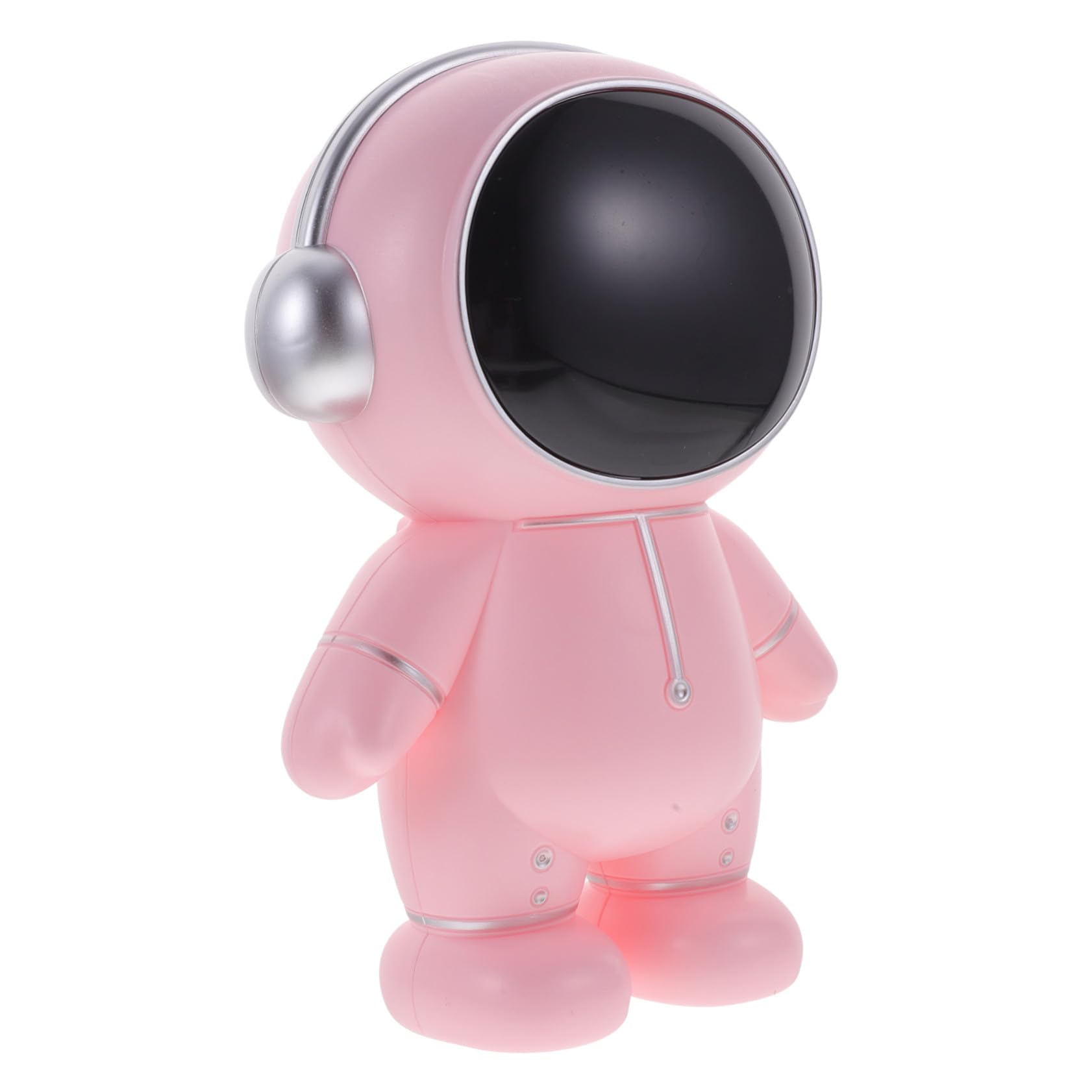 Astronauten Spardose aus Vinyl in Rosa, Große Münzbox