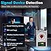 Hawkspy K18 Hidden Camera Detectors Bug & GPS Tracker Scanner Spy Camera Finder for Hidden Devices Listening Device Scanner with Sound & Vibration Alarm Portable Privacy Protectionn(Silver)