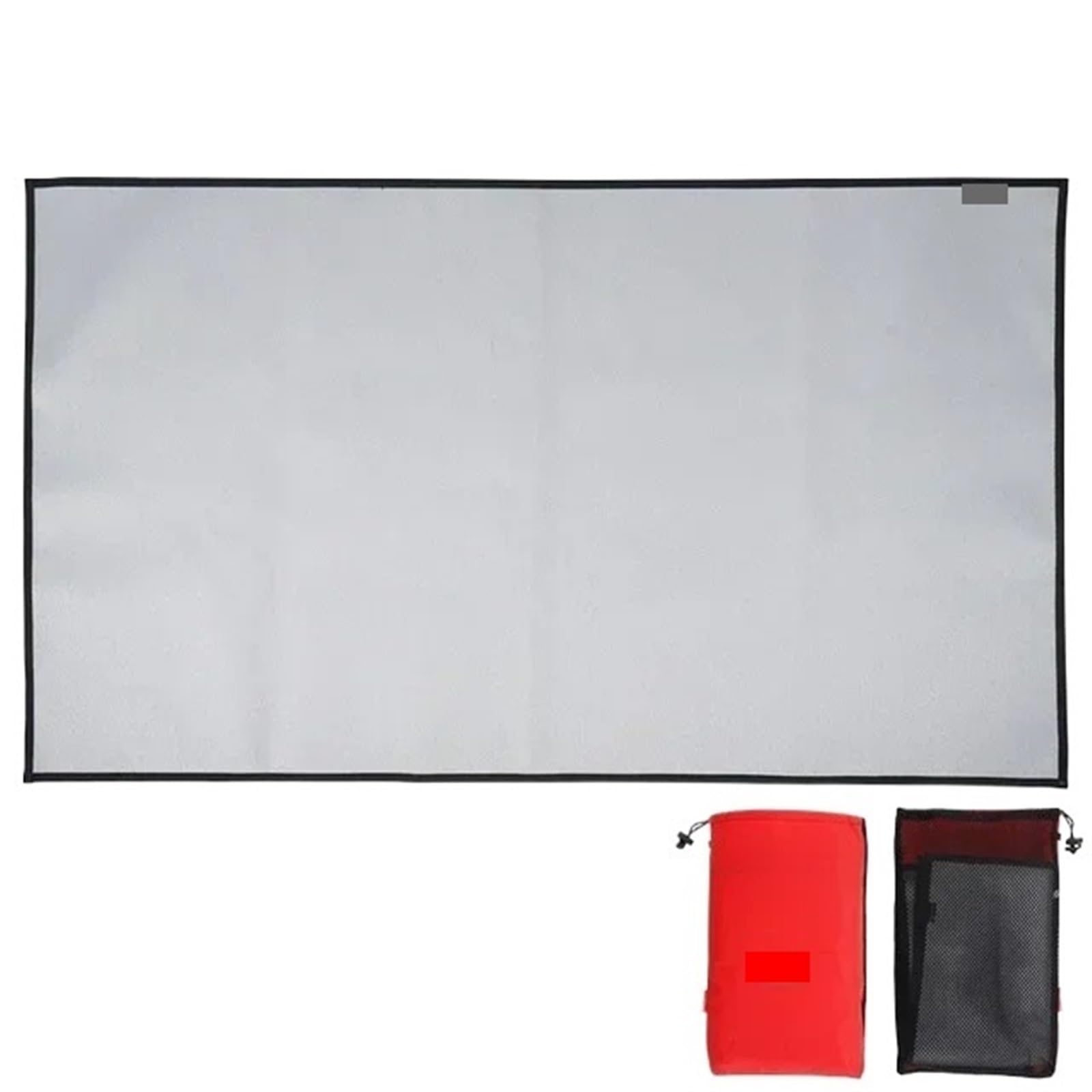 Manta ignífuga de fibra vidrio for acampar al aire libre, picnic, barbacoa, aislamiento, manta alta temperatura(Silicone-XL-105X60cm)