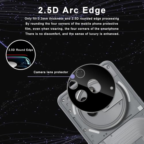 Image of Xmon Back Camera Lens Protector for Nothing Phone 3A Pro (1 Pack) Premium Camera Glass Protector Guard, Anti-Scratch, Ultra-Clear, Easy Installation