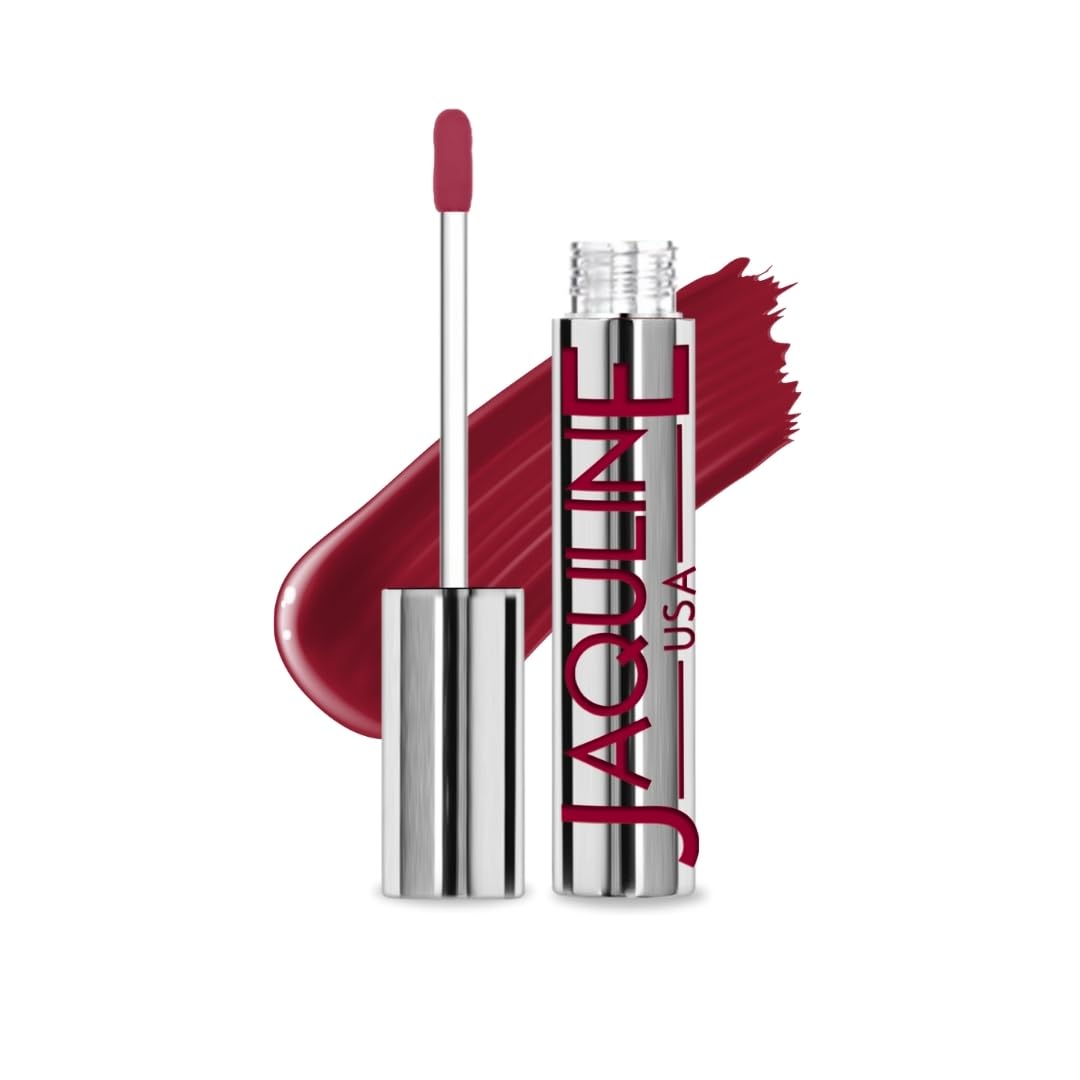 JAQULINE USA RIZZ Bold Liquid Lipstick | Glossy Matte Finish | Enriched with Vitamin E | Long Lasting Formula | Unique Texture | Smooth Application | Transfer Proof - W Rizz, 3.5ml