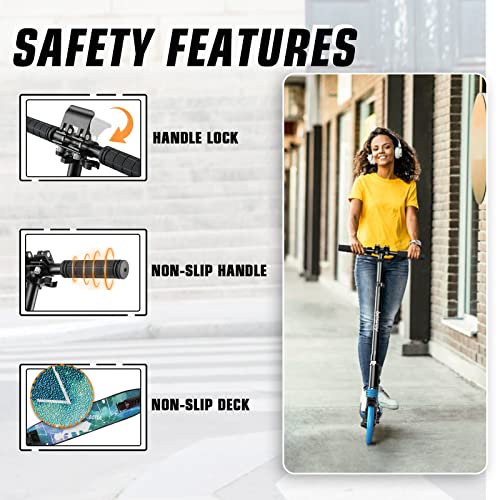 Besrey LN-T8034 Kick Scooters For Kids 8 Years And Up-Teen And Adult Scooter 8 Inch Big Wheels-Foldable Kick Scooters Up To 220 Lbs-4 Levels Height Adjustment thumb #4
