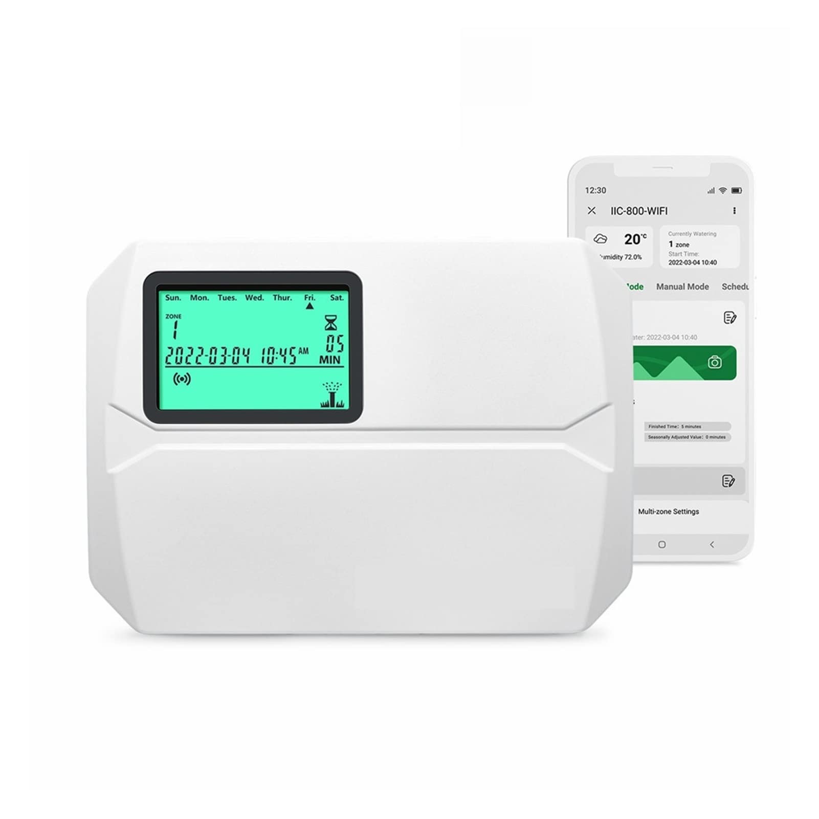 Wifi Programowalny system kontrolera nawadniania dla 8 strefy inteligentny tryskacz cyfrowy timer podlewania z LCD Monitor