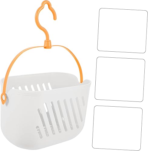 Miniatura 3 de Cabilock Cestas de plástico cesta de mano de baño colgante de plástico blanco cesta colgante cesta de plástico