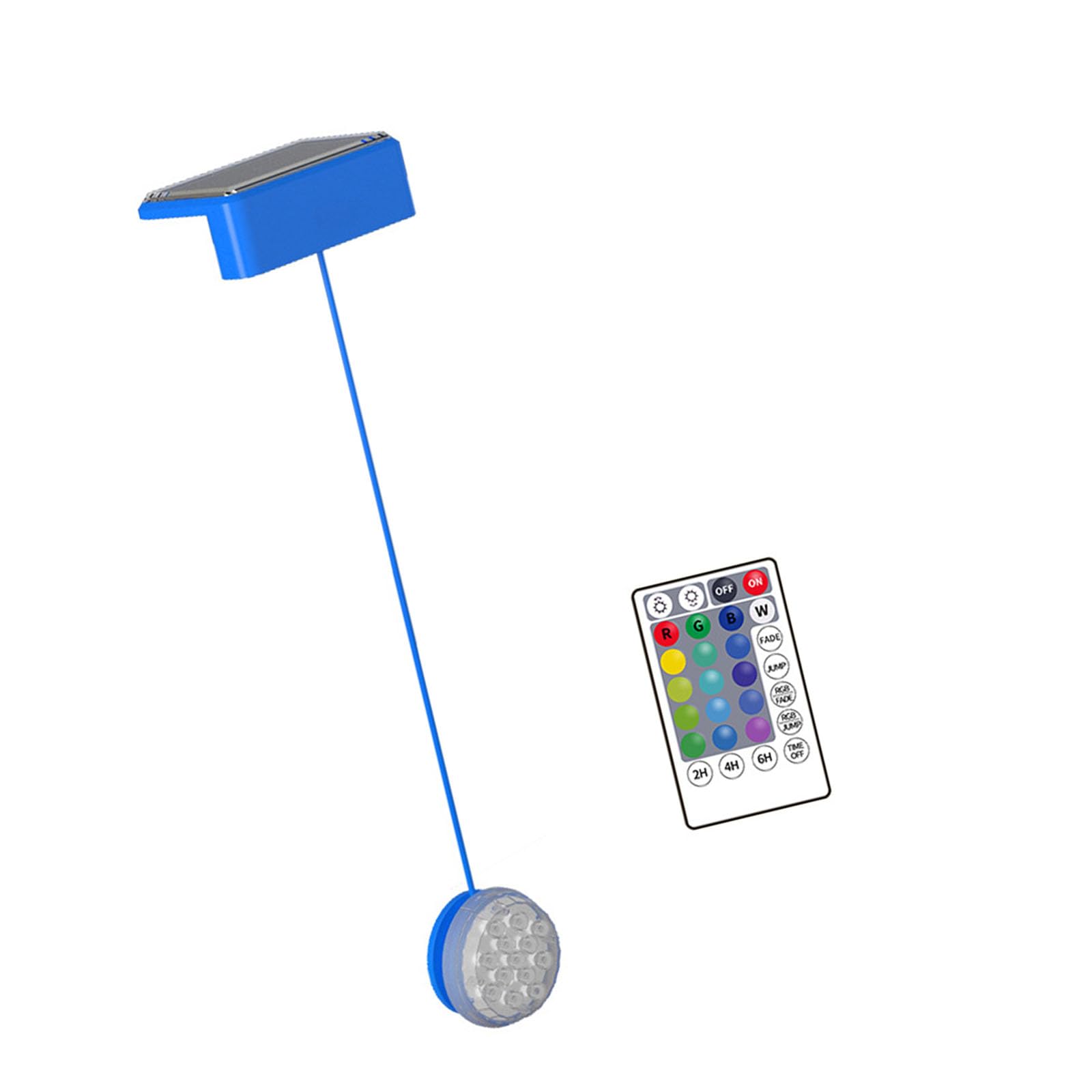Msioytog Solar Powered Light with Remote Timer for All Pool Types Solar Powered Swimming Pool Light