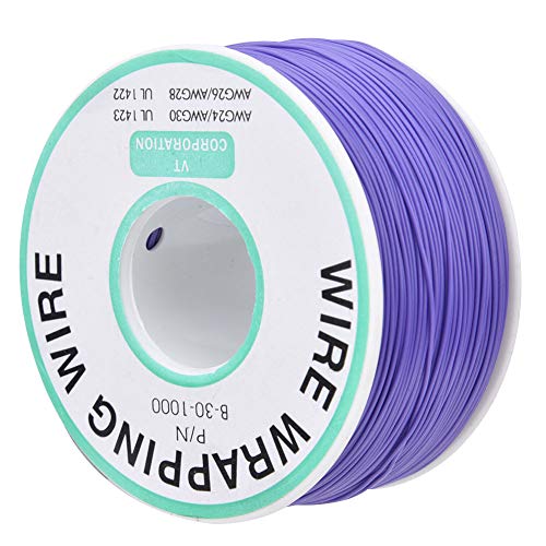 Culnflun OK Wire Wrapping Jumper Wire 30AWG Tin Plated Copper Core 300m Conductive Wire for Circuit Board Repair Notebook Motherboard LCD Screen Monitor