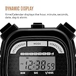 Marathon Adanac 3000 Digital Stopwatch Timer, Black - High Precision Accuracy to 1/100th Seconds - Water, Dust & Shock Resistant - 46” Lanyard Included - Image 4