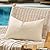 ANRODUO Pack of 2 Beige Outdoor Pillow Covers for Patio Furniture Decorative Farmhouse Linen Cushion Sham Outdoor Waterproof Outside Lumbar Pillowcase for Garden Balcony Bench Outdoor Decor 12x20 Inch