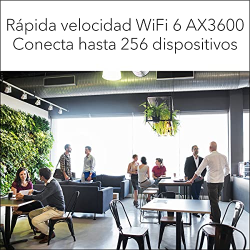 NETGEAR-WAX620-Punto-de-Acceso-WiFi-6-con-Velocidad-AX3600-de-Doble-Banda-hasta-256-Dispositivos-1-Puerto-LAN-Ethernet-25G-80211ax-Gestion-Remota-Insight-PoE-Blanco
