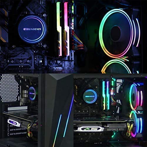 GOLDEN FIELD ICY Chill SYNC RGB Sistema di Raffreddamento a Liquido per CPU, 3 x 120mm ventole PWM Dissipatore a liquido, 360mm Radiatore Compatibile Intel AMD