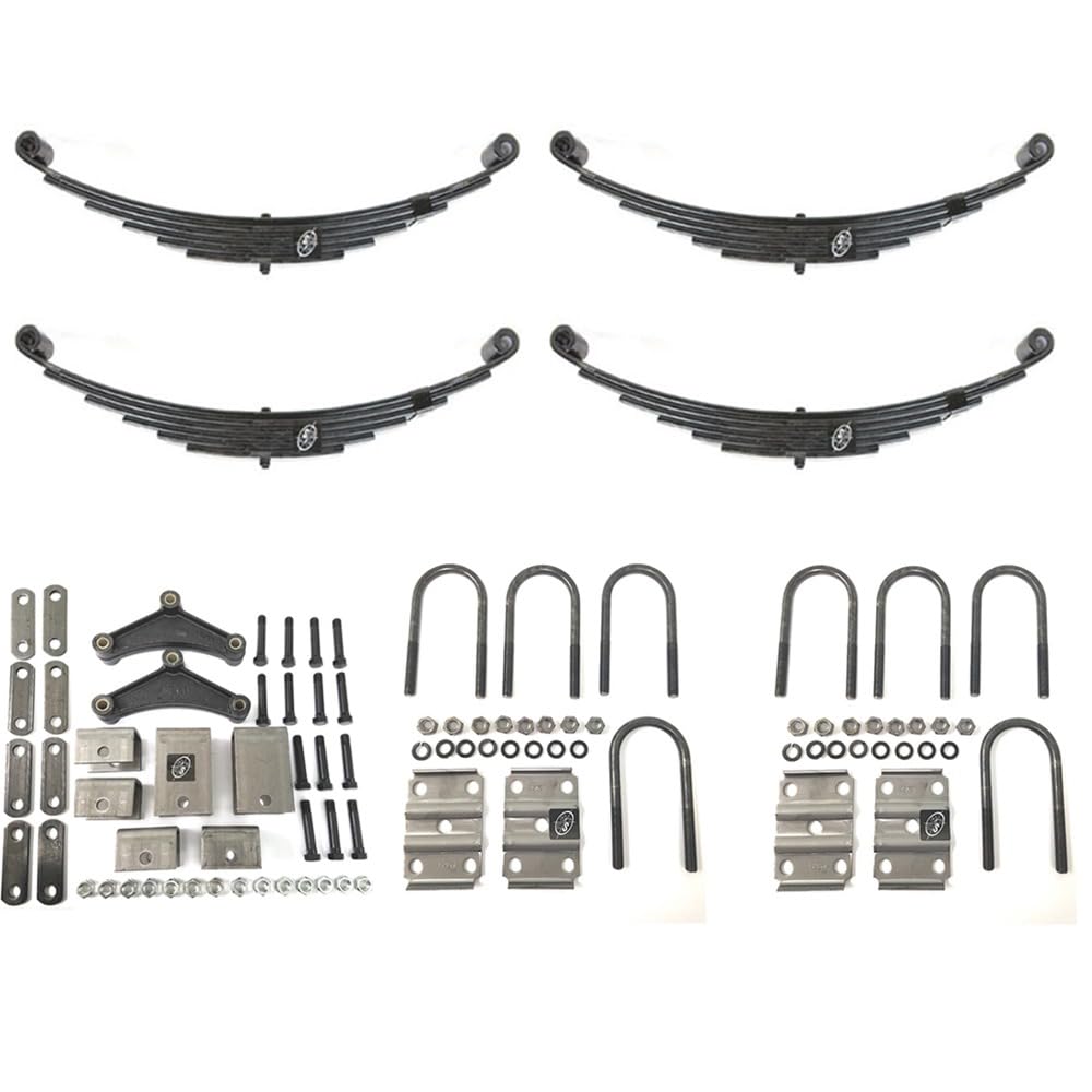SOUTHWEST WHEEL 7,000 lbs. Double Eye Leaf Spring Tandem Trailer Axle Suspension Kit