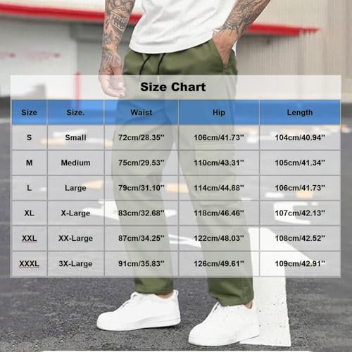 Men's Cargo Pants Casual Tactical Pants, Classic Relaxed Work Pants with Multiple Pockets Outdoor Casual Trousers3