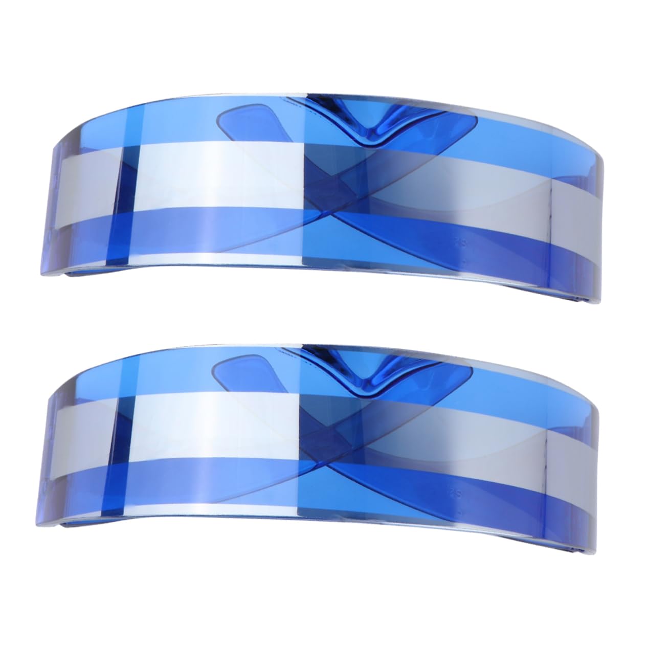 PRETYZOOM 2pcs Dance Party Glass Robotic Glasses Futuristic Sunglasses Festivals Eyeglasses Blue Glasses Blue Tinted Glasses Futuristic Glasses Cosplay Goggles Headband Glass Fashion Coating