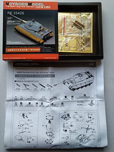 Tigre roi allemand tourelle de porche V1 1/35 PE35426 Takom 2096 photodécoupe
