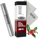 SIBERIAN Shine Liquid Cleaner 0.5oz Spray Made in USA + (1) Fabric Cloth for Camera, Electronic Devices, Eyewear Lenses Compact 15ml Travel