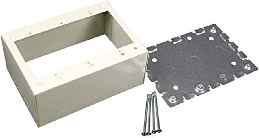 Wiremold V5744-3 STL Extra DEEP DEV Box 3G Ivory, White - Amazon.com