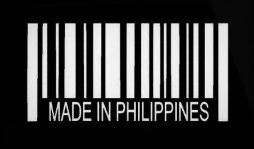 CMI NI276 Made in Philippines Barcode Decal | Premium Quality White Vinyl Decal | 5.75