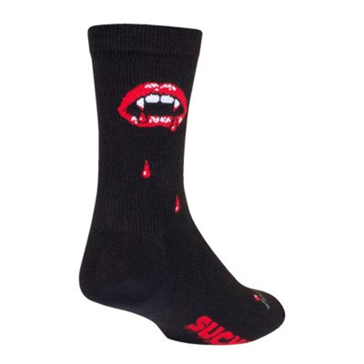 SockGuy Crew 6in Sucker Cycling/Running Socks (Sucker - L/XL)