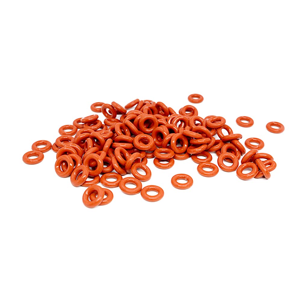 15PCS Rode Silicone O-Ring Silicone VMQ 1.5mm Dikte O Ring Seal Rubber Pakking Ring Wasmachine,27x24x1.5mm