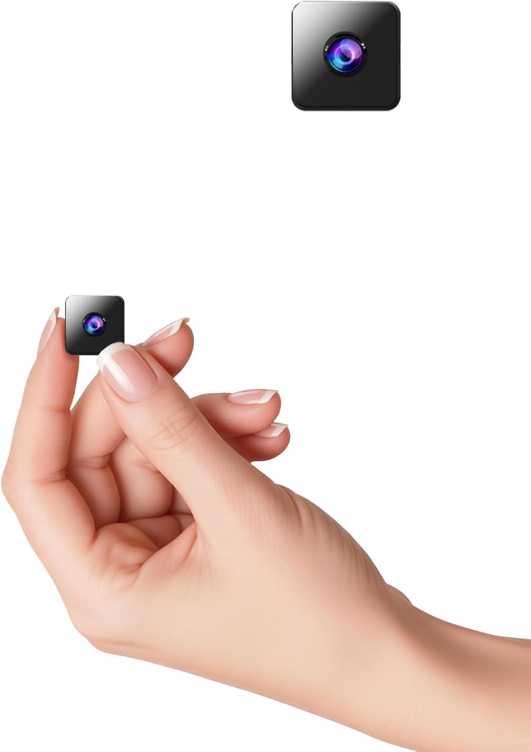 X W EI UNION 2K Mini Spy Cam Hidden Camera for Home Security Small Nanny Cam with Phone App WiFi Remote Monitor