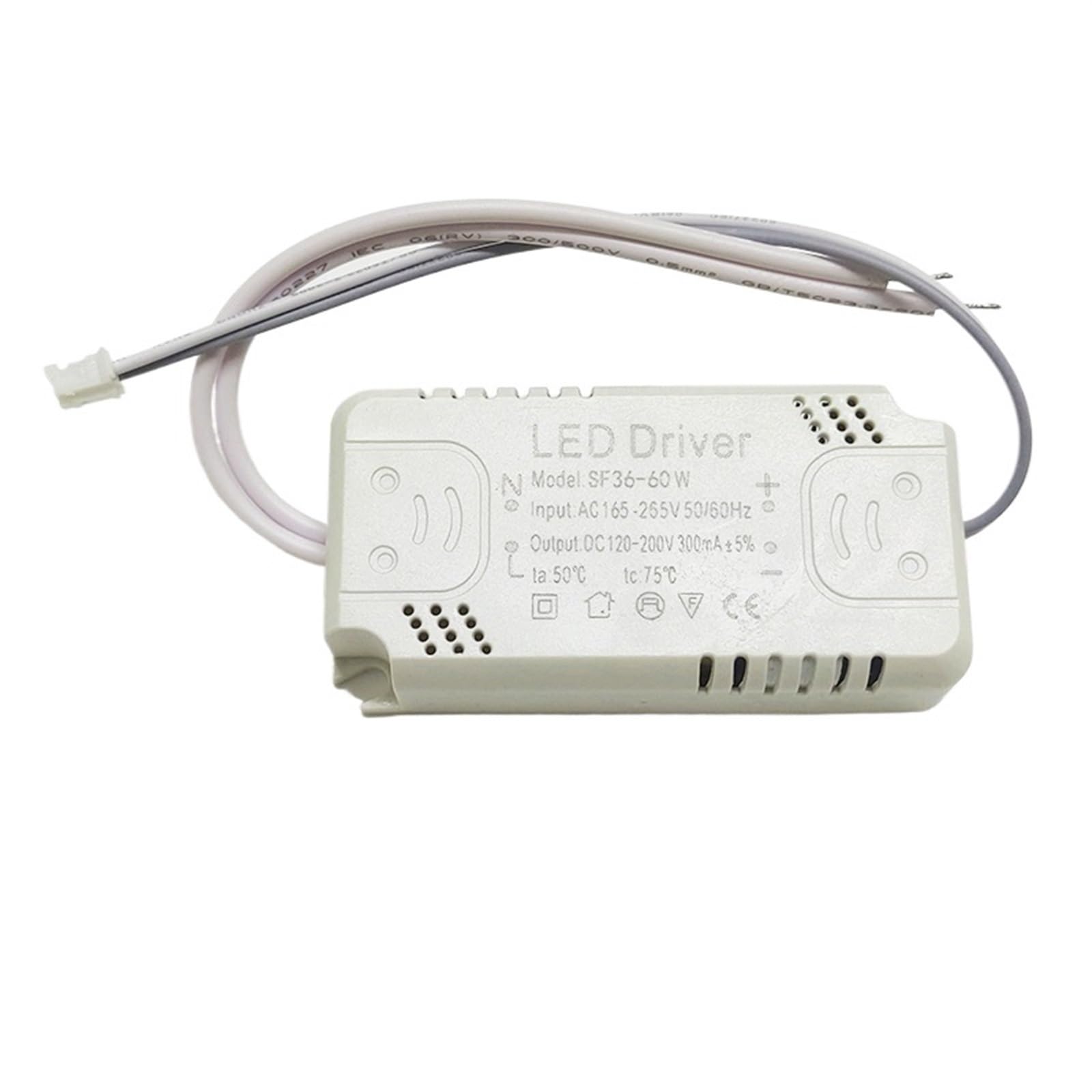 FCARUMIQP LED Driver Adapter for Lighting AC165-265V Non-Isolating for Ceiling Light Replacement 8-24W 30-50W 60-80W(36-60W)