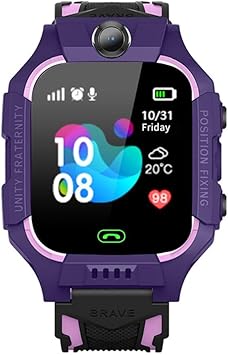 Amazon Co Jp Iosのandroid携帯電話の時計用z6子供のスマートウォッチ防水2g Simカードアンチロストスマートウォッチ 紫色 家電 カメラ