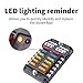 12-Way Fuse Block, Waterproof Boat Fuse Panel 12-24V Marine Fuse Block with LED Warning Indicator Damp-Proof Cover - 12 Circuits with Negative Bus Fuse 12V Box for Vehicle Car Boat Auto