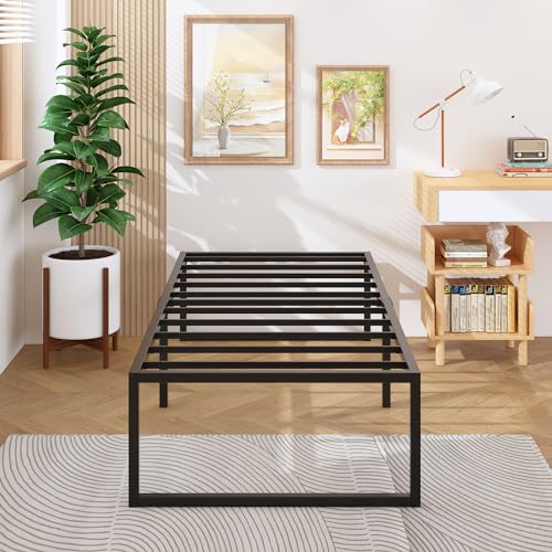 Recopilación de Box Individual para comprar hoy. 47 Lutown-Teen 46cm Base Cama Individual, No Necesita Somier, Base de Cama Individual con Resistentes Listones de Acero para Colchón, Fácil Montaje, Sin Ruido, Negro