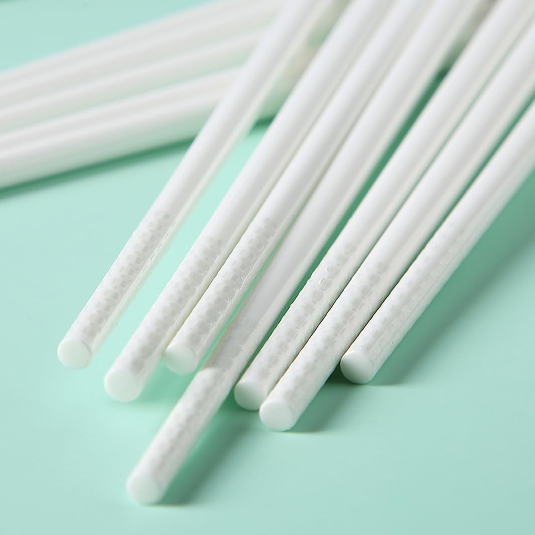 Baguettes en Porcelaine Mignonnes, 1 Paire de Baguettes réutilisables lavables au Lave-Vaisselle, Baguettes Chinoises, japonaises et coréennes