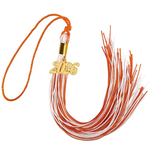 Image of GraduationMall Single&Multiple Color Graduation Tassel with 2026 Year Charm 9 inch