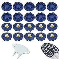 20 Stück Golf Spike Schlüssel, Golfschuh Spikes Schraub Universelle, Anti-Rutsch-Golfschuhe Stollen, Golf Schuh Spikes mit Schraubenschlüssel, Gewinde Cricket Spikes Ersatz