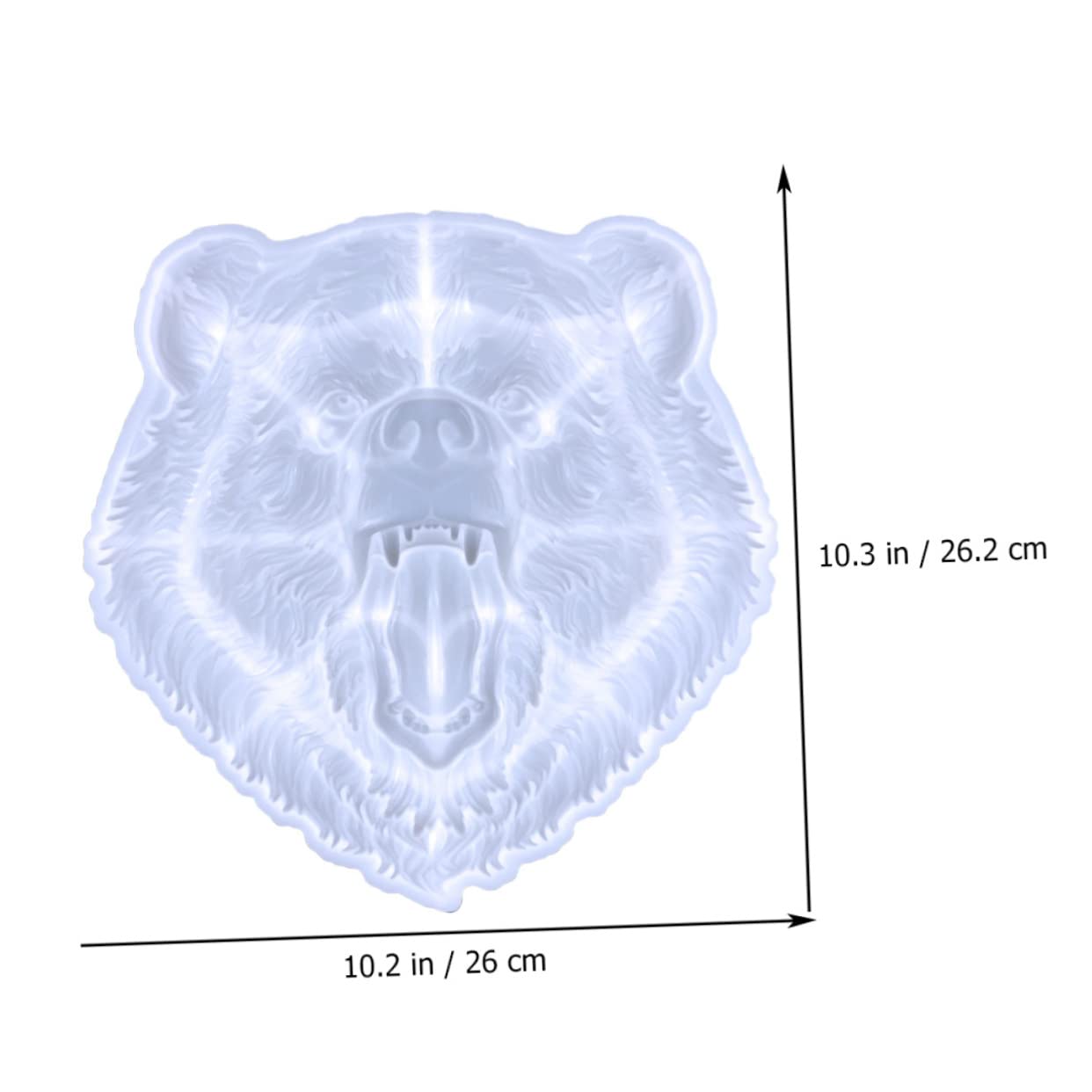 Housoutil Stampo in Silicone a Forma di Testa D'orso, Facile da Sformare, Interno Liscio, per Decorazioni da Tavolo e Progetti Fai da Te