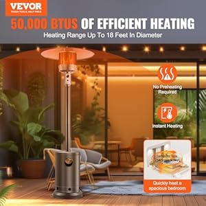 Vevorpatioheaterforoutdooruse50000btupropaneheatertallhammeredwithroundtabledesignmetalburnerandwheelsfixedoutdoorpatioflameheaterforpatiopartybackyardgardenbronze Urban Country Home Decor Vevor patio heater for outdoor use 50000btu propane heater tall hammered with round table design metal burner and wheels fixed outdoor patio flame heater for patio party backyard garden bronze urban country home decor