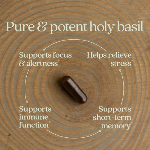 New Chapter Holy Basil Force Stress Relief Supplement, 30 Count - image 4