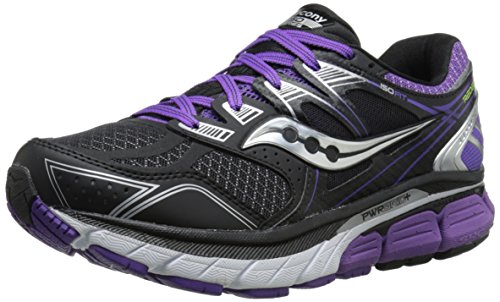 Saucony Women's Redeemer ISO Running Shoe, Black/Purple, 10 W US