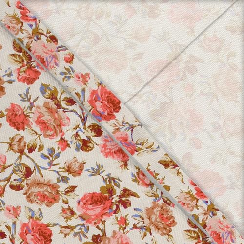 Image of LINENWALAS Cotton Printed Curtains 10 Feet Long 2 Panels Set, Curtain for Door Hangings Home Decor Items for Living Room Bedroom, Semi Sheer Drapes with Eyelet Rings (Red Rose Tulip)