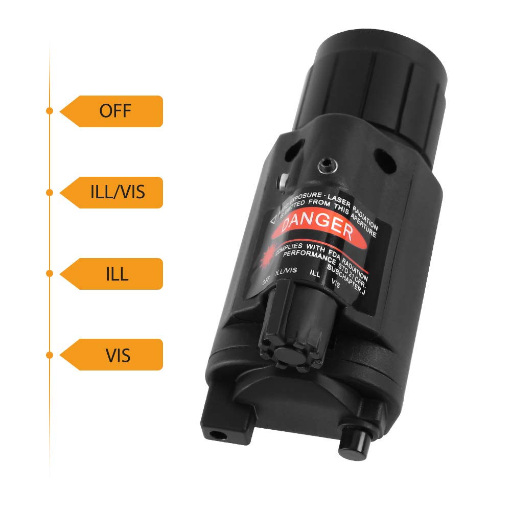 Tactique LED Arme Pistolet Lumière Lampe de Poche Interrupteur à Distance Point Rouge Visée Laser Airsoft Pistolet Lumière pour Rail de 20mm