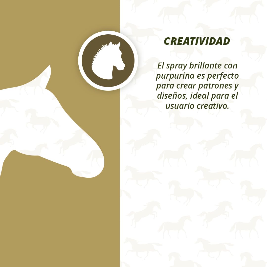 Excellent Holland Animal Care Hi Gloss Spray Brillante - 250 ml - Spray para Crin de Caballos - Bonito Efecto de Brillo - Spray para Cola - Spray de Brillo para Caballos - Apto para Caballos - Dorado