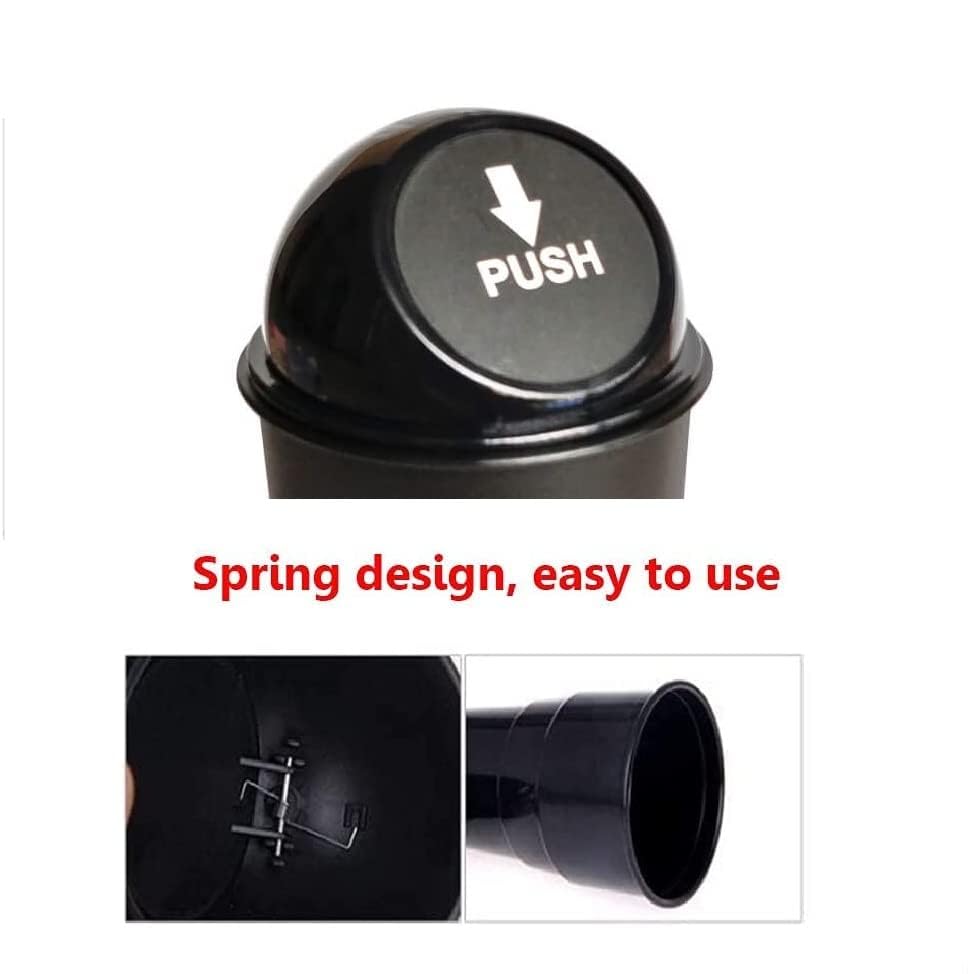 Image of Mini Car Dustbin Trash Bin Universal Traveling Portable Useful for All Cars Accessories